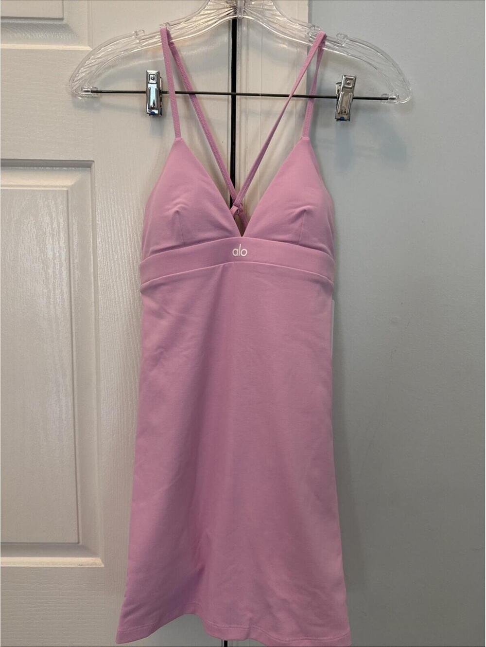 NWT Alo Yoga Airbrush Splendor Dress - Candy Pink XS